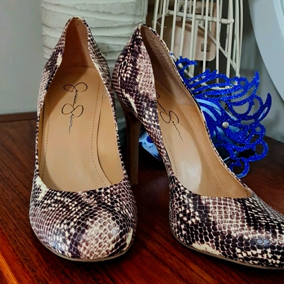 Jessica Simpson Snake Skin Heel Sizes 4 